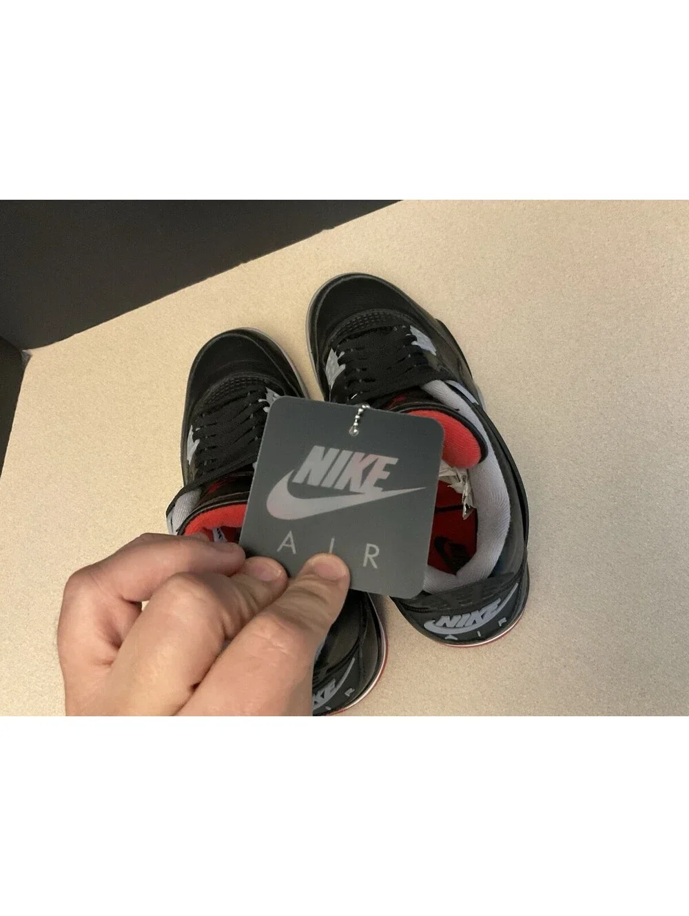 Mens Nike Air Jordan 4 Retro Bred Reimagined Athletic Shoes. Size 10.5. Awesome!